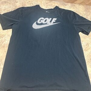 Nike Men's black Dri-fit  Golf Tee.